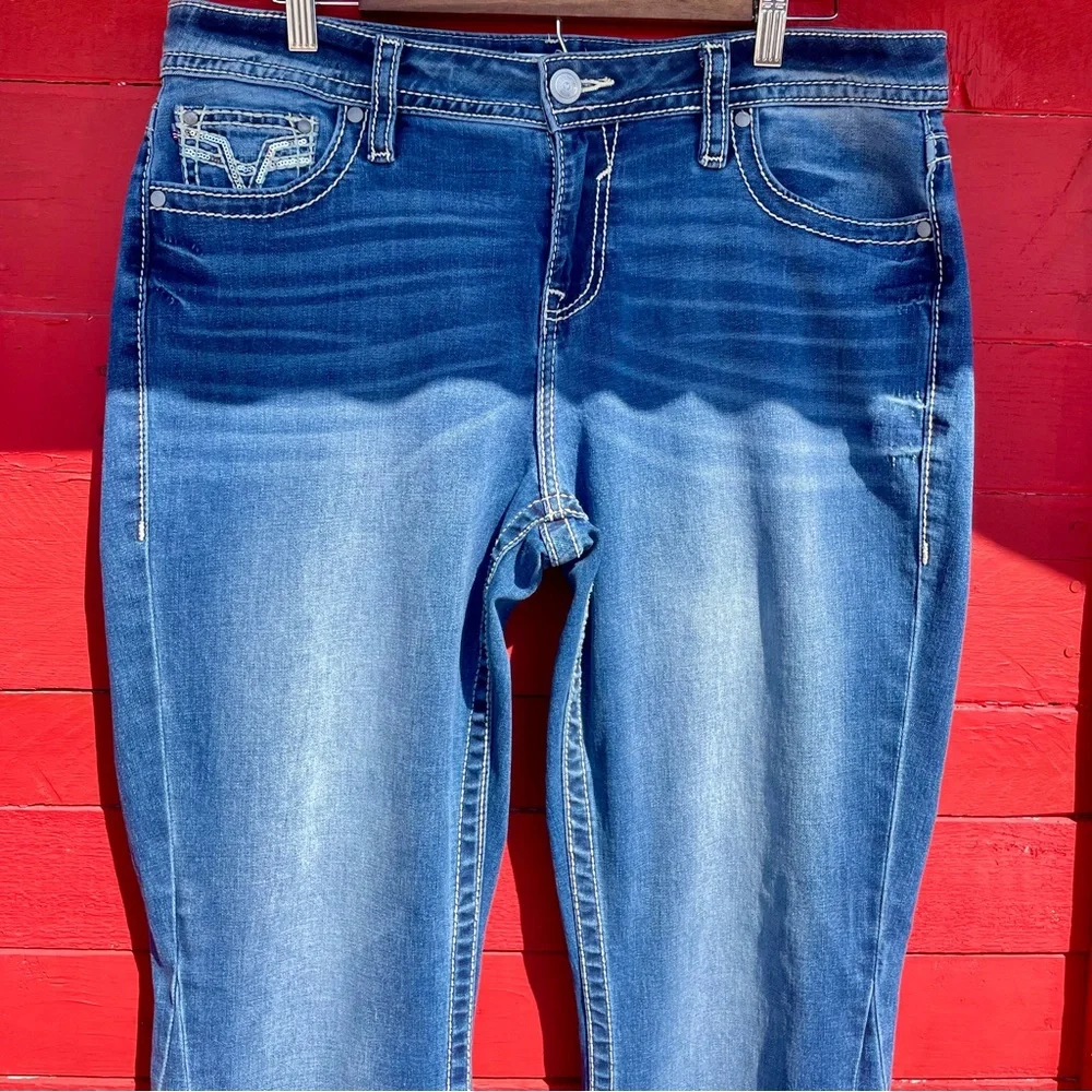 Vigoss slim bootcut embroidered jeans - Picture 5 of 12